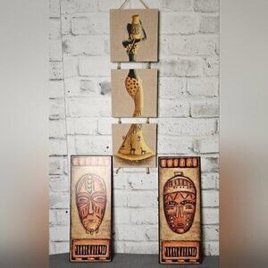 Beautiful Tribal Wall Art - 3 Piece Set